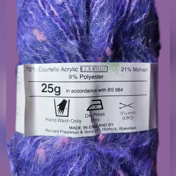 9 skeins Richard Poppleton ~ RIO Deluxe Yarn ~ Dye 5577 Shade 790~ Lilac/Pink - Picture 6 of 7